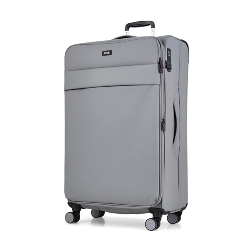 Obrazek Tekstylna walizka ROCK Harper L - szara