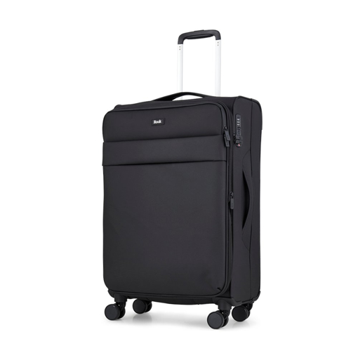 Obrazek Tekstylna walizka ROCK Harper M - czarna