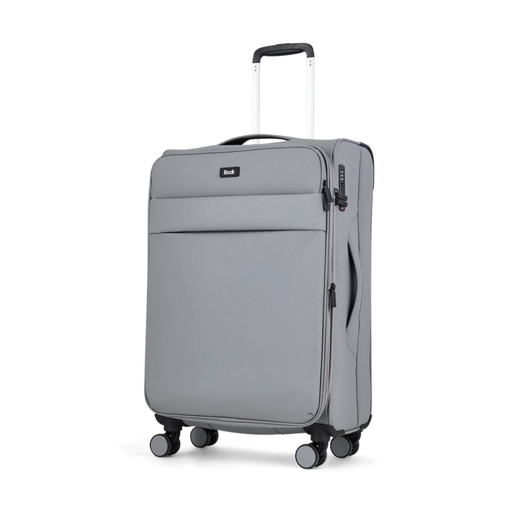 Obrazek Tekstylna walizka ROCK Harper M - szara