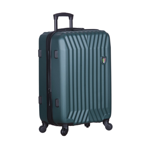 Obrazek Walizka podróżna TUCCI T-0115/3-L ABS - zielona - 94 L + 35% EKSPANDER