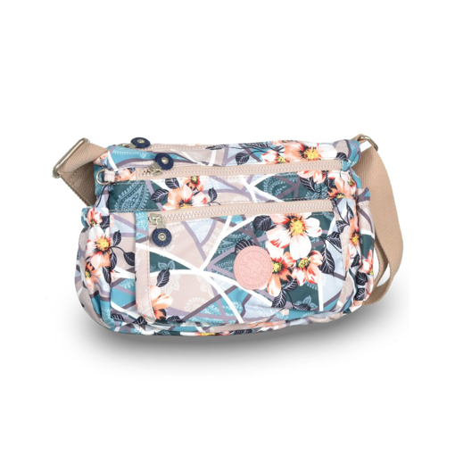 Obrazek Torba METRO Flower LL177 - beżowa 6 L