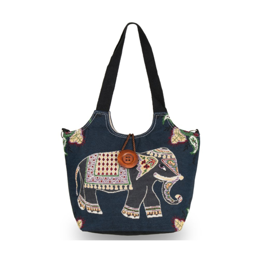 Obrazek Damska torba METRO Elephant LL227 - czarna 22 L