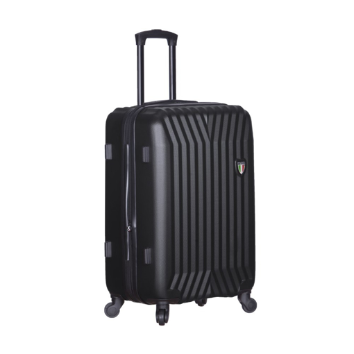 Obrazek Walizka podróżna TUCCI T-0115/3-M ABS - czarna - 63 L + 35% EKSPANDER