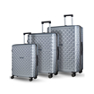 Obrazek Zestaw walizek podróżnych ROCK Maya - srebrny