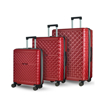 Obrazek Zestaw walizek podróżnych ROCK Maya - czerwony