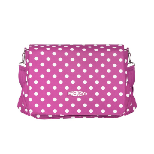 Obrazek Taška přes rameno FRENZY BB-205 - fialová / bílá - 15 L