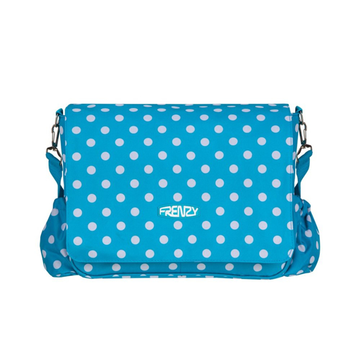 Obrazek Taška přes rameno FRENZY BB-205 - modrá / bílá - 15 L