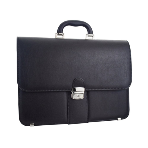 Obrazek Teczka REAbags 9003-TR - czarny/nikiel 12 L