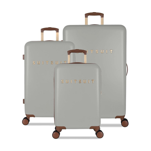 Obrazek Sada cestovních kufrů SUITSUIT® Fab Seventies Limestone - šedá - 91 / 60 / 32 L