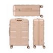 Obrazek Walizka plastikowa AEROLITE T-635 M - beżowa 67 L