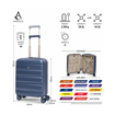 Obrazek Zestaw walizek podróżnych AEROLITE T-635 - niebieski 100,8 / 67 38,8 L