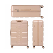 Obrazek Zestaw walizek podróżnych AEROLITE T-635 - beżowy 100,8 / 67 38,8 L