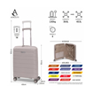 Obrazek Walizka kabinowa AEROLITE T-155 S - beżowa 39,6 L