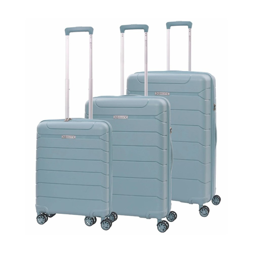 Obrazek Sada cestovních kufrů AEROLITE T-155/3 - světle zelená - 100.8 / 67 / 39.6 L