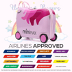 Obrazek Dětský kufr Aerolite MiniMax Ride-On Unicorn - Růžová - 29 L