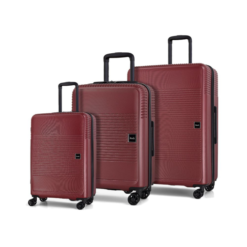 Obrazek Sada cestovních kufrů ROCK Lincoln - červená - 98 / 62 / 31 L