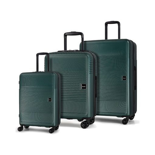Obrazek Sada cestovních kufrů ROCK Lincoln - zelená - 98 / 62 / 31 L