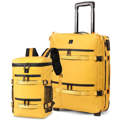 Obrazek Cestovní set AEROLITE T-B002 + BP002 - Žlutá - 44 / 20 L