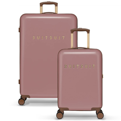 Obrazek Sada cestovních kufrů SUITSUIT® Fab Seventies Old Rose 2 ks - růžová - 91 / 32 L