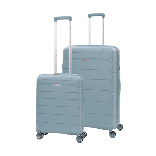 Obrazek Sada cestovních kufrů AEROLITE T-155 2 ks - světle zelená - 100.8 / 39.6 L