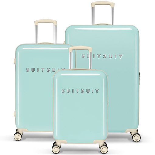 Obrazek Zestaw walizek podróżnych SUITSUIT® Fabulous Fifties Luminous Mint - Zielony 91 / 60 32 L