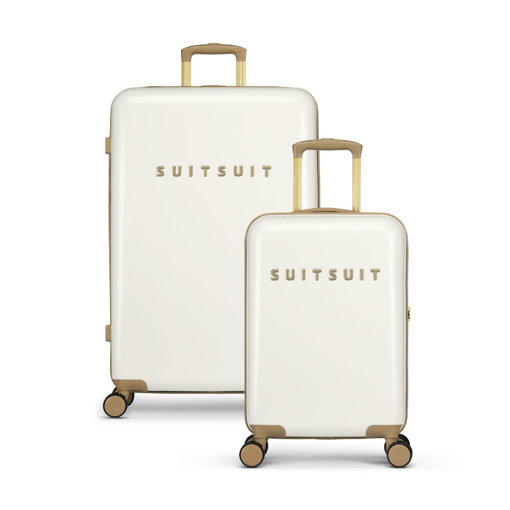 Obrazek Sada cestovních kufrů SUITSUIT® Fusion White Swan - bílá - 91 / 32 L