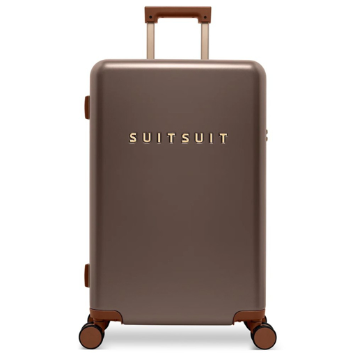 Obrazek Plastový kufr SUITSUIT® Serenity Chocolate Brown M - hnědá - 60 L