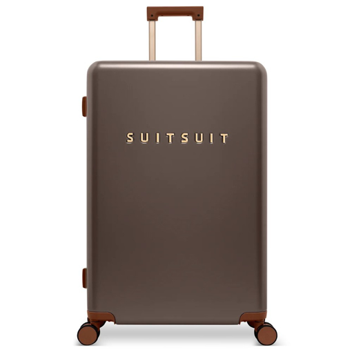 Obrazek Plastový kufr SUITSUIT® Serenity Chocolate Brown L - hnědá - 91 L