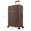 Obrazek Plastový kufr SUITSUIT® Serenity Chocolate Brown L - hnědá - 91 L