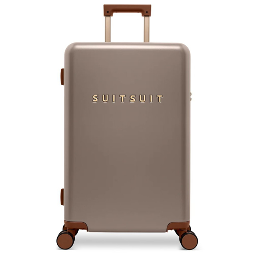 Obrazek Plastový kufr SUITSUIT® Serenity Moon Stone M - hnědá - 60 L