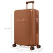 Obrazek Plastový kufr SUITSUIT® Serenity Caramel Café M - hnědá - 60 L