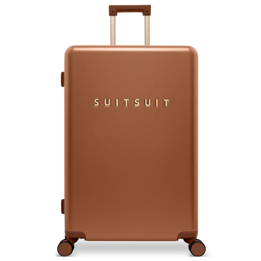 Obrazek Plastový kufr SUITSUIT® Serenity Caramel Café L - hnědá - 91 L