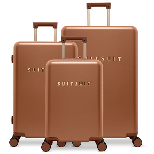 Obrazek Sada cestovních kufrů SUITSUIT® Serenity Caramel Café - hnědá - 91 / 60 / 32 L