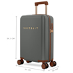 Obrazek Kabinový kufr SUITSUIT® Serenity Atlantic Deep S - šedá - 32 L