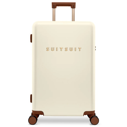 Obrazek Plastový kufr SUITSUIT® Serenity Whisper White M - bílá - 60 L