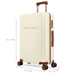 Obrazek Plastový kufr SUITSUIT® Serenity Whisper White M - bílá - 60 L