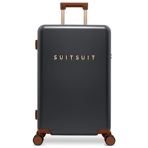 Obrazek Plastový kufr SUITSUIT® Serenity Black Olive M - černá - 60 L