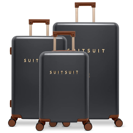 Obrazek Sada cestovních kufrů SUITSUIT® Serenity Black Olive - černá - 91 / 60 / 32 L