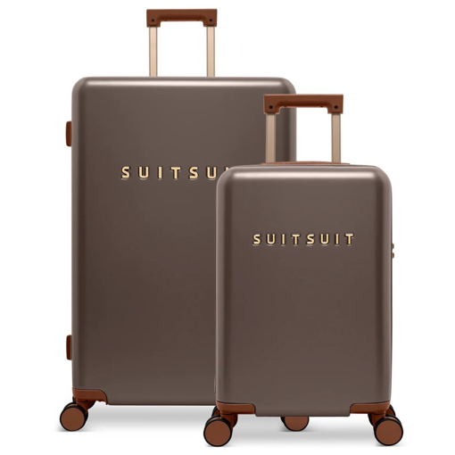 Obrazek Sada cestovních kufrů SUITSUIT® Serenity Chocolate Brown 2 ks - hnědá - 91 / 32 L