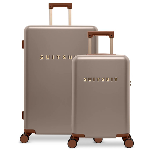 Obrazek Sada cestovních kufrů SUITSUIT® Serenity Moon Stone 2 ks - hnědá - 91 / 32 L