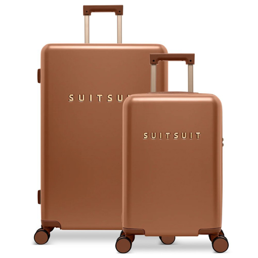 Obrazek Sada cestovních kufrů SUITSUIT® Serenity Caramel Café 2 ks - hnědá - 91 / 32 L