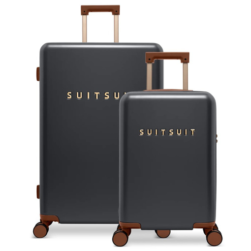 Obrazek Sada cestovních kufrů SUITSUIT® Serenity Black Olive 2 ks - černá - 91 / 32 L