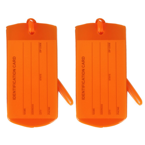 Obrazek Jmenovky na zavazadla ROCK Jelly TA-0028 2ks - Oranžová