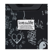 Obrazek Kabinový kufr MIA&nbsp;TORO Love This Life Medallions S - černá - 39 L